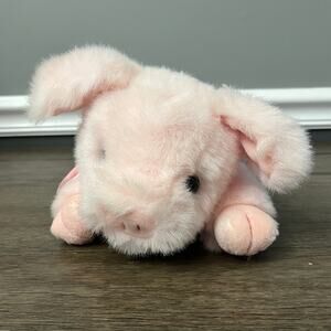 Vintage 1995 TY Beanie Buddies‎ Tulip The Pig Plush With Swing Tag